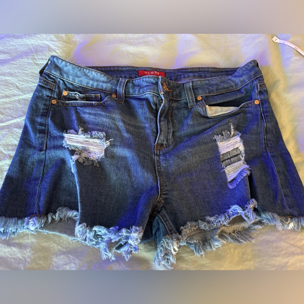 Guess Women's Distressed Denim Shorts